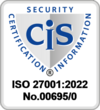 Siegel CIS Security Certification Information ISO 27001:2022 No.00695/0