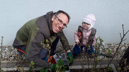 Andreas Meingaßner mit Tochter Mira.