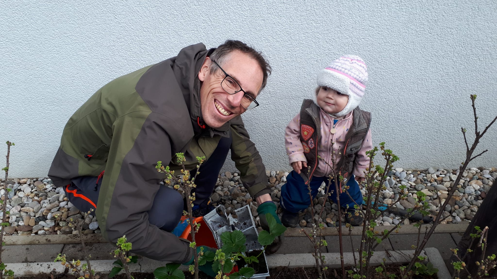 Andreas Meingaßner mit Tochter Mira.