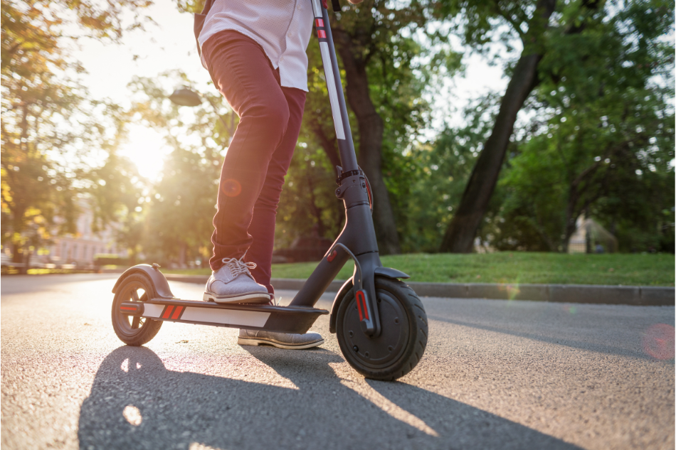 Fahrt auf dem E-Scooter