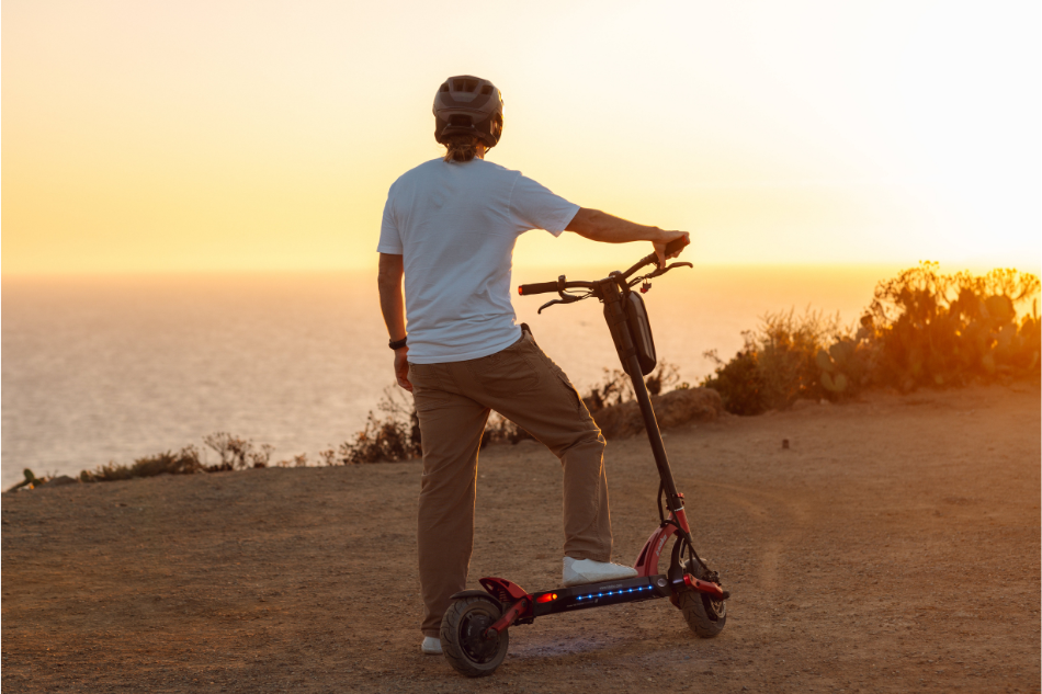 E-Scooter am Strand
